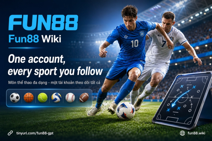 menu olahraga Fun88 sepak bola basket tenis MMA MotoGP